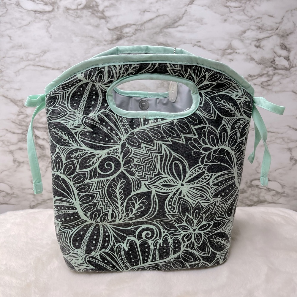 🌷HOST PICK!🌷🌸Fit & Fresh Mint Green Paisley Insulated Lunch Bag🌸